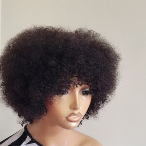 Curly Black Lace Front Wig